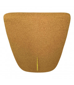 Fauteuil Eve tissu bouclette ocre