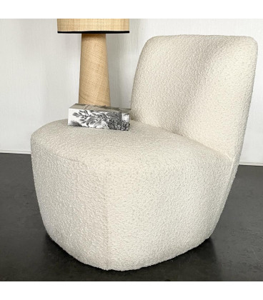 Fauteuil Eve Doudou bouclette naturel