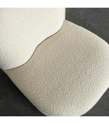 Fauteuil Eve Doudou bouclette naturel