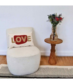 Fauteuil Love Doudou Imitation Fourrure