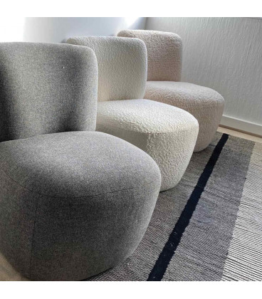 Fauteuil Eve Doudou bouclette naturel