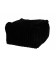 Pouf Corduroy Polyester Noir