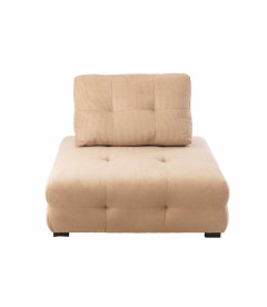 Fauteuil Velours Côtelé Beige