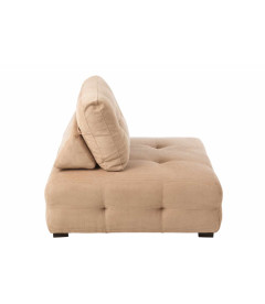 Fauteuil Velours Côtelé Beige