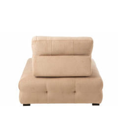 Fauteuil Velours Côtelé Beige
