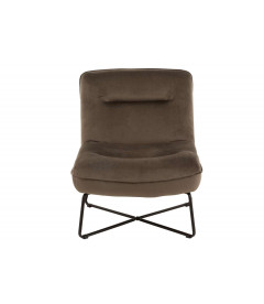 Fauteuil Lounge Gris Fonce