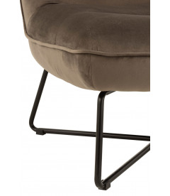 Fauteuil Lounge Gris Fonce