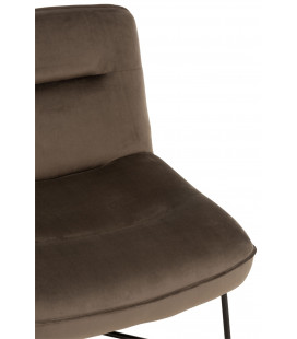 Fauteuil Lounge Gris Fonce