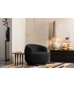 Fauteuil Woolly Anthracite