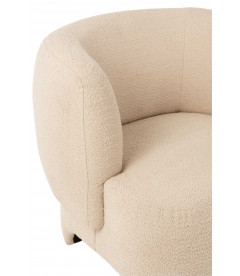 Fauteuil Lounge Ronde Rouge