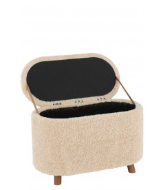 Pouf Rangement Teddy Beige Pouf Rangement Teddy Beige