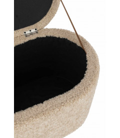 Pouf Rangement Teddy Beige Pouf Rangement Teddy Beige