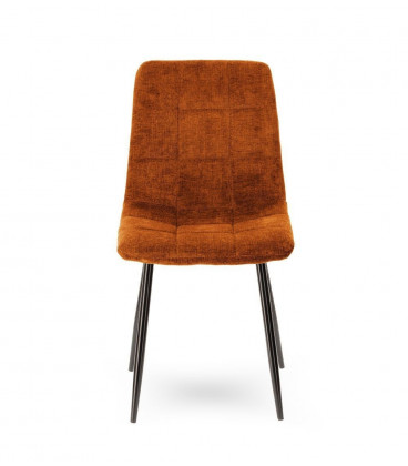 Chaise Manta Cognac Velours Chenillé