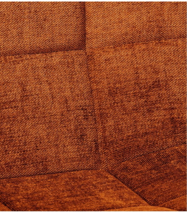 Chaise Manta Cognac Velours Chenillé