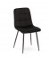 Chaise Manta Noir Velours Ras 
