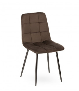 Chaise Manta Bronze Velours Ras 