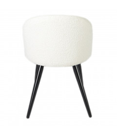 Chaise Ingrid fausse fourrure beige Chaise Ingrid fausse fourrure beige