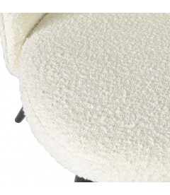 Chaise Ingrid fausse fourrure beige Chaise Ingrid fausse fourrure beige