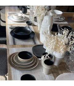 Vase Pichet Poisson GM Blanc Cassé