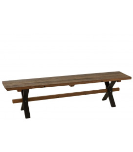 Banc Vieilli Bois Marron