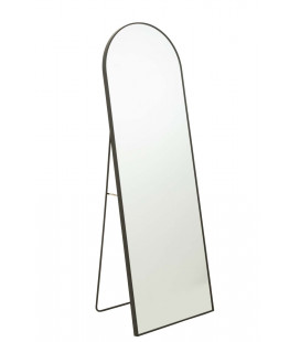 Miroir Sur Pied Métal Noir 150x55