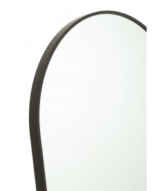 Miroir Sur Pied Métal Noir 150x55