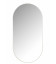 Miroir Ovale Metal Blanc 100cm