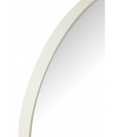 Miroir Ovale Metal Blanc 100cm