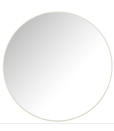 Miroir Oval Metal Blanc 100cm