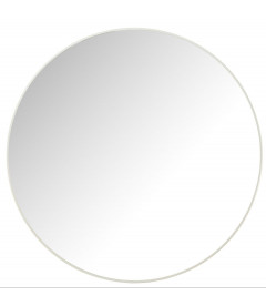 Miroir Rond Metal Blanc D90cm