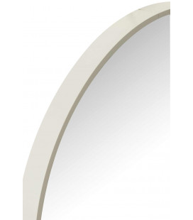 Miroir Oval Metal Blanc 100cm
