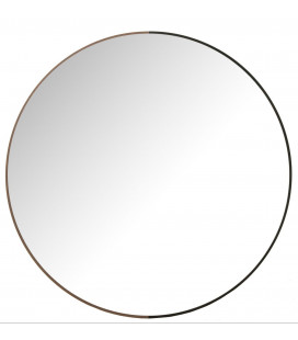 Miroir Rond Cadre Bicolore 90cm