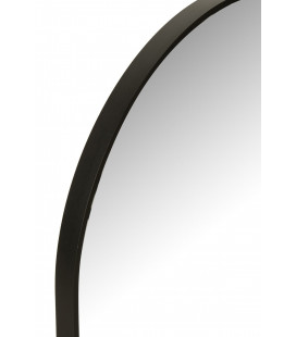 Miroir Oval Metal Noir 100cm