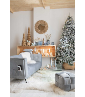 Miroir Branches Teck Naturel