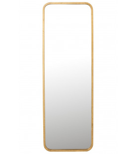 Miroir Mona Rectangulaire Metal Doré 119cm