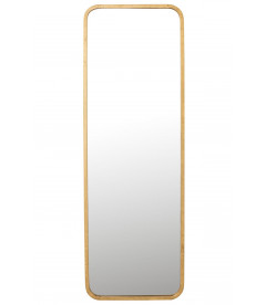 Miroir Mona Rectangulaire Metal Doré 119cm