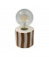 Lampe décorative Rayure marron H19,7cm