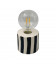 Lampe décorative Rayure noire H19,7cm