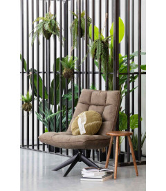 Fauteuil Pivotant Jouke Cuir Artificiel Kaki Fauteuil Pivotant Jouke Cuir Artificiel Kaki