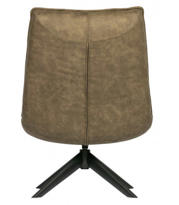 Fauteuil Pivotant Jouke Cuir Artificiel Kaki