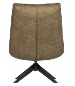 Fauteuil Pivotant Jouke Cuir Artificiel Kaki Fauteuil Pivotant Jouke Cuir Artificiel Kaki