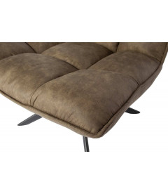 Fauteuil Pivotant Jouke Cuir Artificiel Kaki Fauteuil Pivotant Jouke Cuir Artificiel Kaki