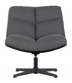 Fauteuil Pivotant Vinny Bouclé Gris