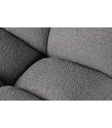 Fauteuil Pivotant Vinny Bouclé Gris