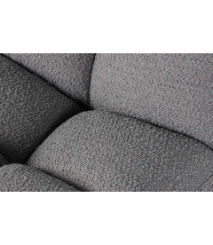 Fauteuil Pivotant Vinny Bouclé Gris