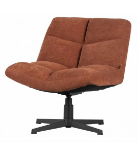 Fauteuil Pivotant Vinny Bouclé Rouille