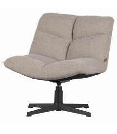 Fauteuil Pivotant Vinny Bouclé Sable Fauteuil Pivotant Vinny Bouclé Sable