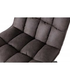 Fauteuil Pivotant Dirkje Cuir Artificiel Noir