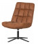 Fauteuil Pivotant Dirkje Cuir Artificiel Cognac