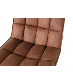 Fauteuil Pivotant Dirkje Cuir Artificiel Cognac Fauteuil Pivotant Dirkje Cuir Artificiel Cognac
